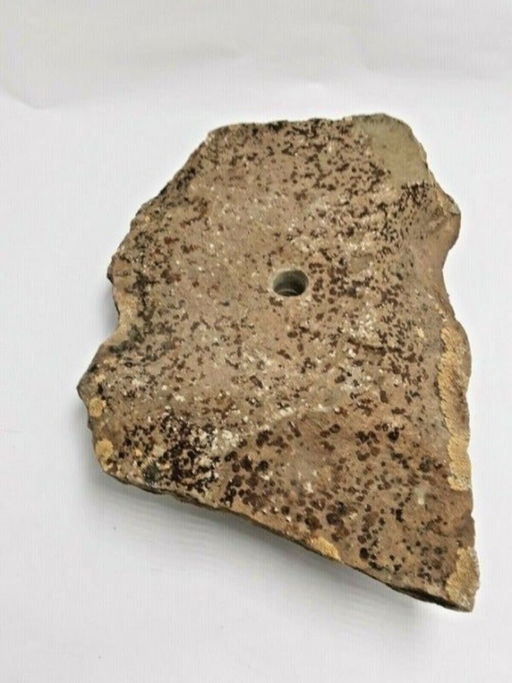 Drilled lichen stone Rock Natural Rustic Patio Tiki Lamp Craft Colorado